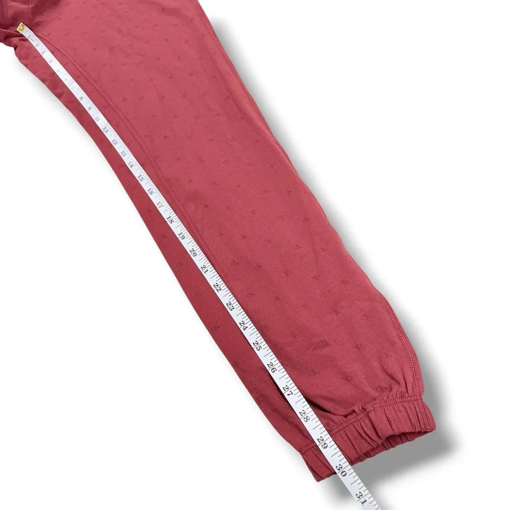 Calvin Klein Pajama Jogger Pants Mens Small S Burgundy Monogram Logo